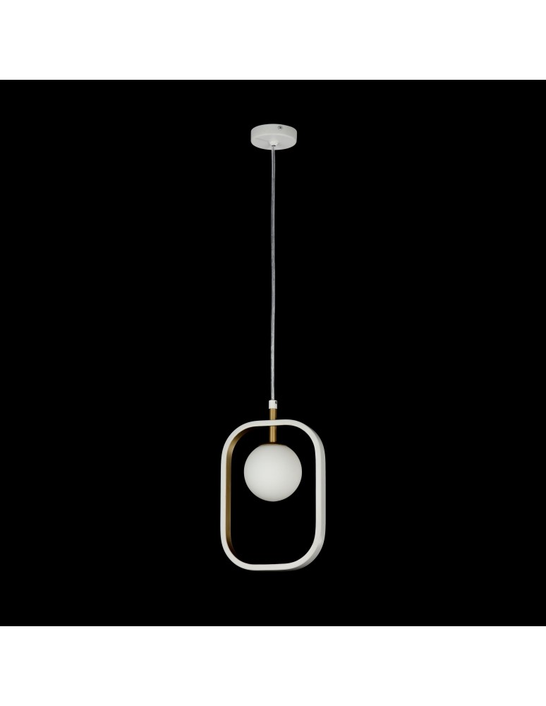 Maytoni Avola 1xG9 40W wisząca MOD431-PL-01-WG biały oraz złoty