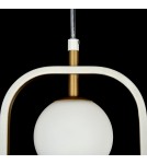 Pendant lamps - Maytoni Avola 1xG9 40W pendant MOD431-PL-01-WG white and gold - product 6