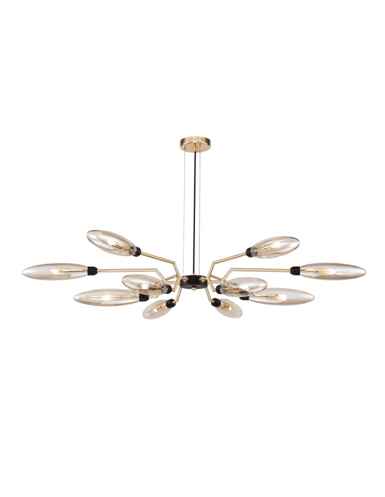 Modern chandeliers - Maytoni Ventura 12xG9 28W pendant MOD012CL-12G matte gold - product kolory-swiatla.pl 1