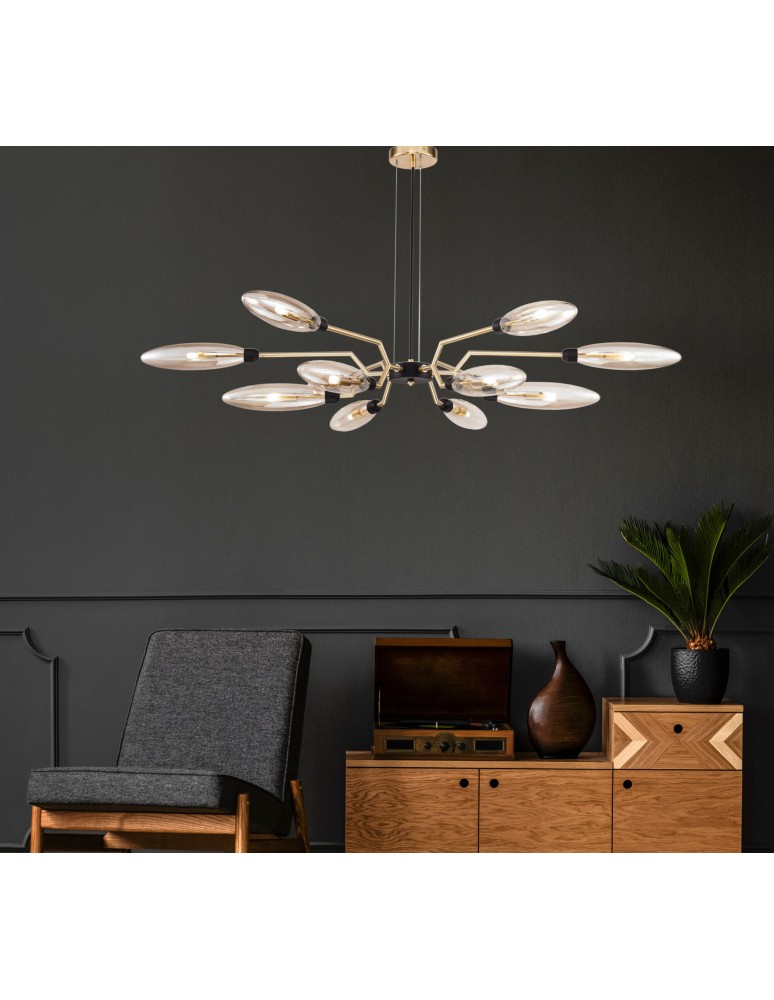 Modern chandeliers - Maytoni Ventura 12xG9 28W pendant MOD012CL-12G matte gold - product kolory-swiatla.pl 3