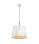 Pendant lamps with lampshade - Maytoni Lantern 1xE27 60W pendant MOD029-PL-01-W white - product 1