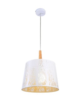 Maytoni Lantern 1xE27 60W wisząca MOD029-PL-01-W biały