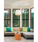 Pendant lamps with lampshade - Maytoni Lantern 1xE27 60W pendant MOD029-PL-01-W white - product 3