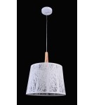 Pendant lamps with lampshade - Maytoni Lantern 1xE27 60W pendant MOD029-PL-01-W white - product 4