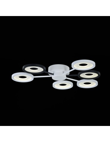 Maytoni Aprilia Sufitowa LED 71.3W 4200K 6900lm Czarny  Biały MOD809-CL-06-72-WB - produkt 2