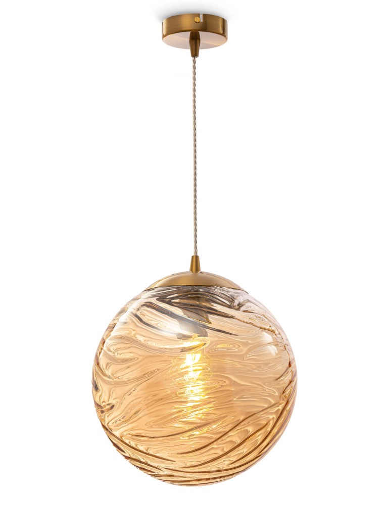 Pendant lamps - Maytoni Dunas Pendant E27 1x60W Brass P059PL-01BS - product kolory-swiatla.pl 1
