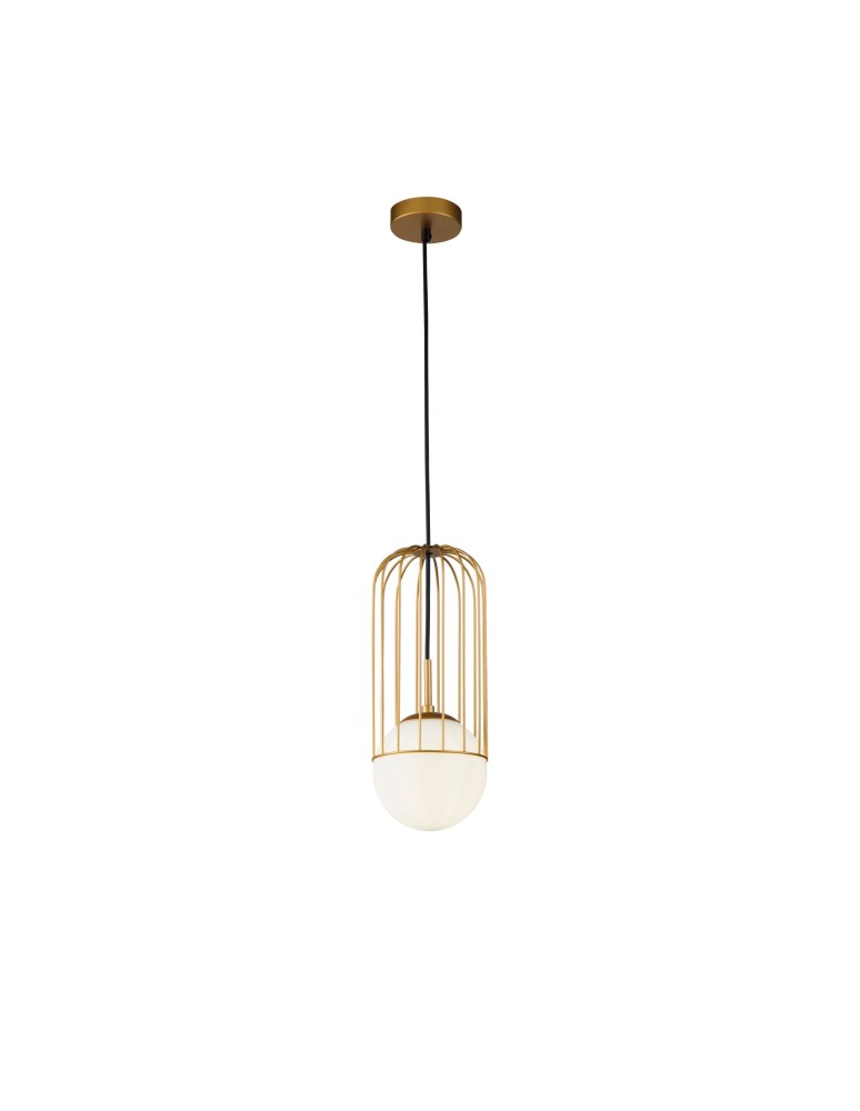 Wire pendant lamps - Maytoni Telford 1xE27 40W pendant P362PL-01G gold - product kolory-swiatla.pl 1