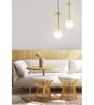 Wire pendant lamps - Maytoni Telford 1xE27 40W pendant P362PL-01G gold - product 3