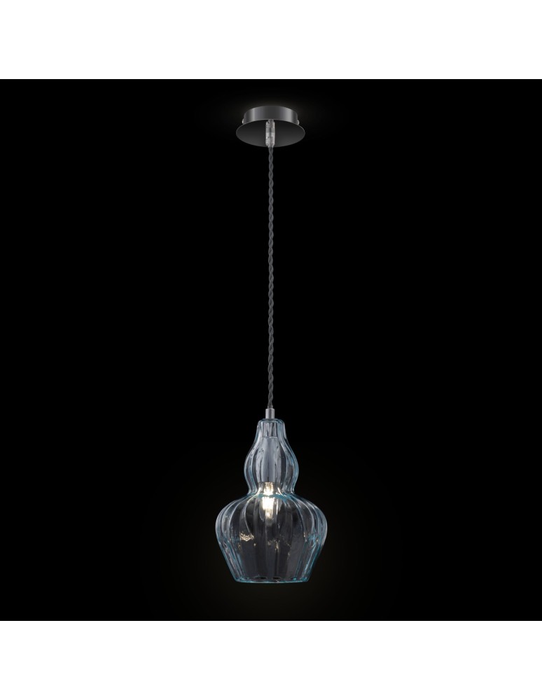 Pendant lamps - Maytoni Eustoma 1xE14 40W pendant MOD238-PL-01-BL nickel - product kolory-swiatla.pl 2