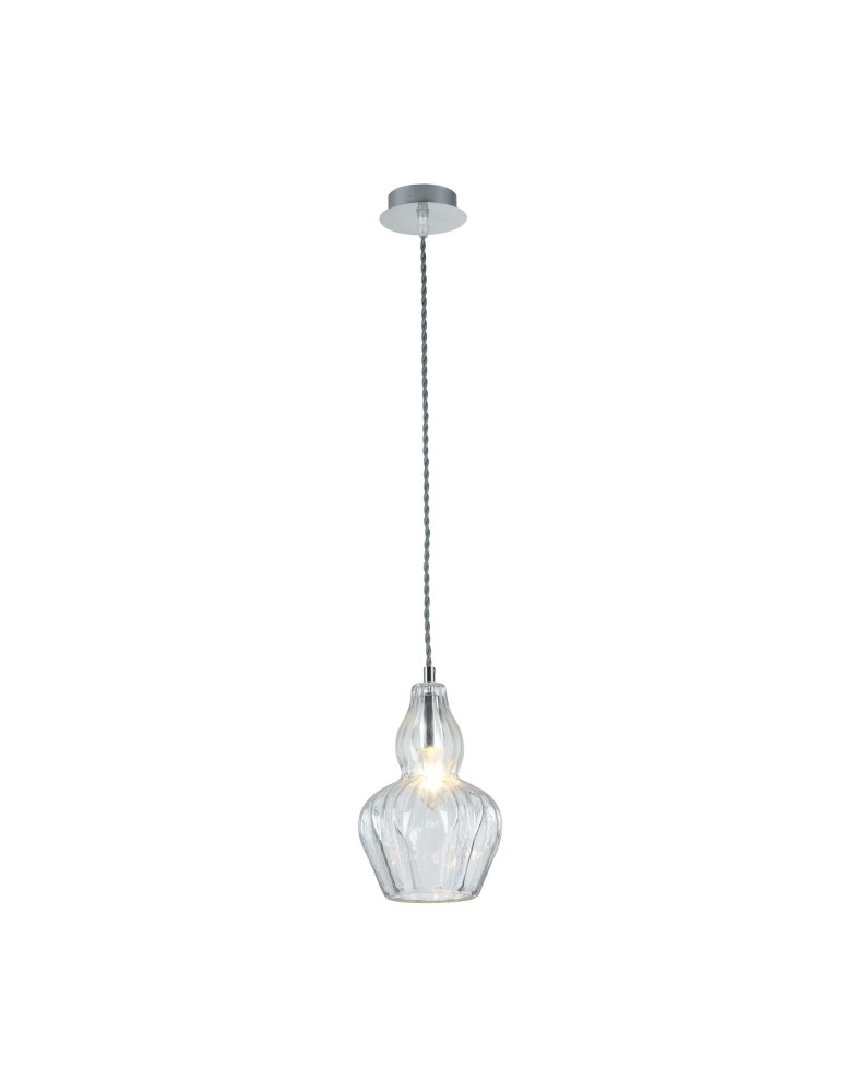 Pendant lamps - Maytoni Eustoma 1xE14 40W pendant MOD238-PL-01-TR nickel - product kolory-swiatla.pl 1