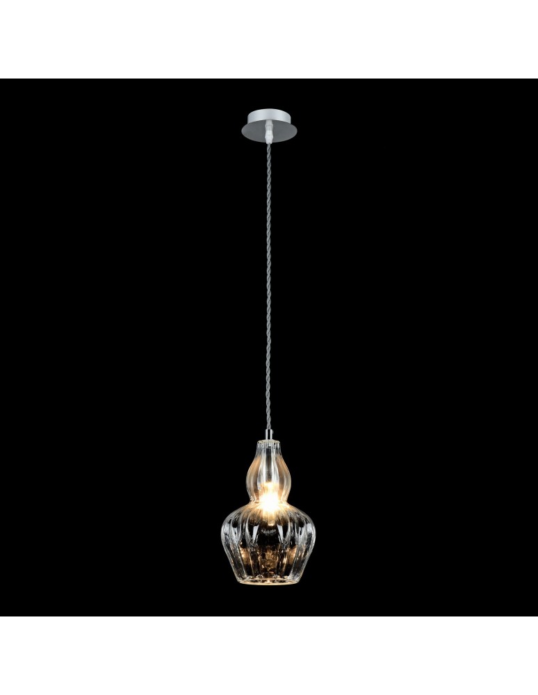 Pendant lamps - Maytoni Eustoma 1xE14 40W pendant MOD238-PL-01-TR nickel - product kolory-swiatla.pl 2