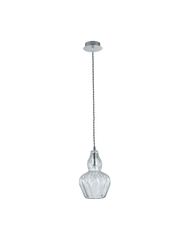 Pendant lamps - Maytoni Eustoma 1xE14 40W pendant MOD238-PL-01-TR nickel - product kolory-swiatla.pl 4
