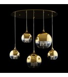 Pendant lamps - Maytoni Fermi Pendant E27 5x60W Gold P140-PL-170-5-G - product 2