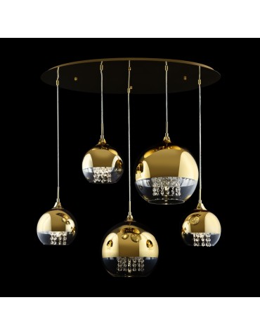 Maytoni Fermi Pendant E27 5x60W Gold P140-PL-170-5-G - product 2