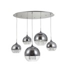 Pendant lamps - Maytoni Fermi 5xE27 60W pendant P140-PL-170-5-N nickel - product 1