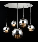 Pendant lamps - Maytoni Fermi 5xE27 60W pendant P140-PL-170-5-N nickel - product 2