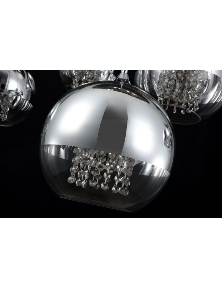 Pendant lamps - Maytoni Fermi 5xE27 60W pendant P140-PL-170-5-N nickel - product kolory-swiatla.pl 5