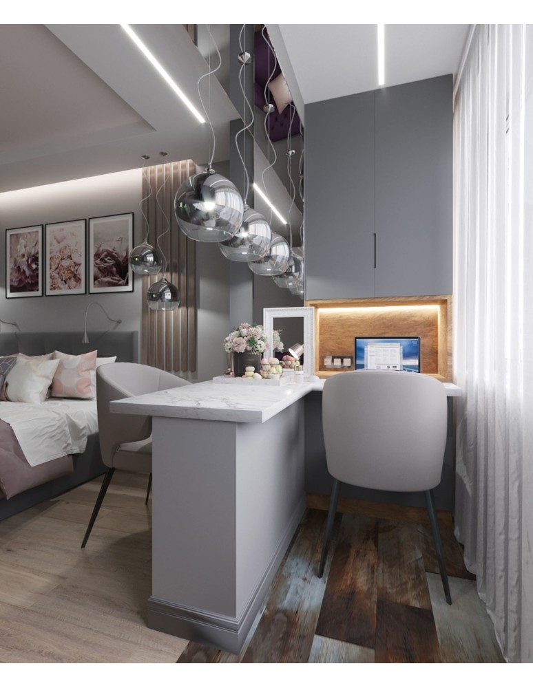 Pendant lamps - Maytoni Fermi 1xE27 60W pendant P140-PL-170-1-N nickel - product kolory-swiatla.pl 3