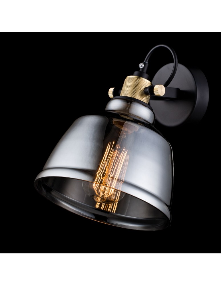 Wall lamps - Maytoni Irving 1xE27 40W wall lamp T163-01-C black - product kolory-swiatla.pl 2