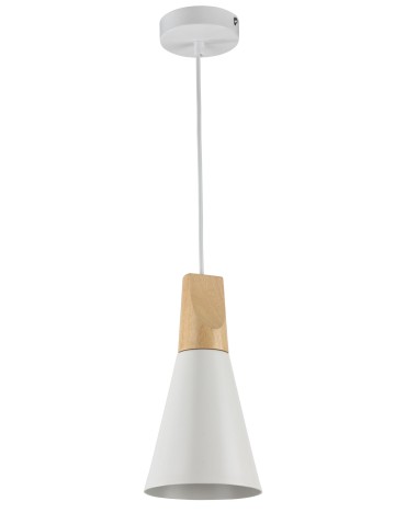 Maytoni Bicones 1xE27 60W pendant P359-PL-140-W white