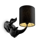 Wall lamps with lampshade - Maytoni Nashorn Wall Mounted E14 1x40W Black MOD470WL-01B - product 1