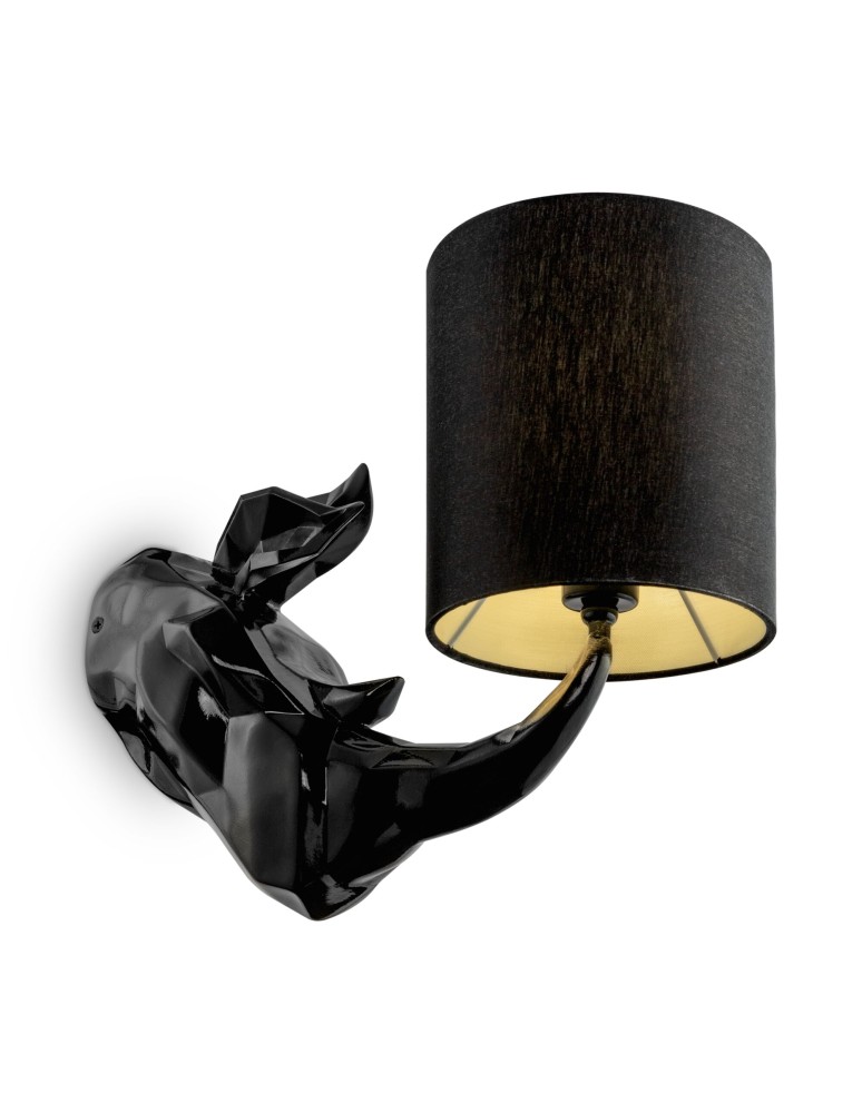 Wall lamps with lampshade - Maytoni Nashorn Wall Mounted E14 1x40W Black MOD470WL-01B - product kolory-swiatla.pl 1