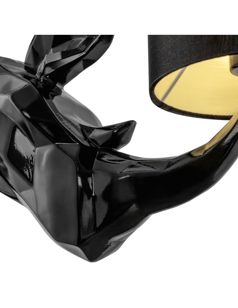 Wall lamps with lampshade - Maytoni Nashorn Wall Mounted E14 1x40W Black MOD470WL-01B - product kolory-swiatla.pl 3