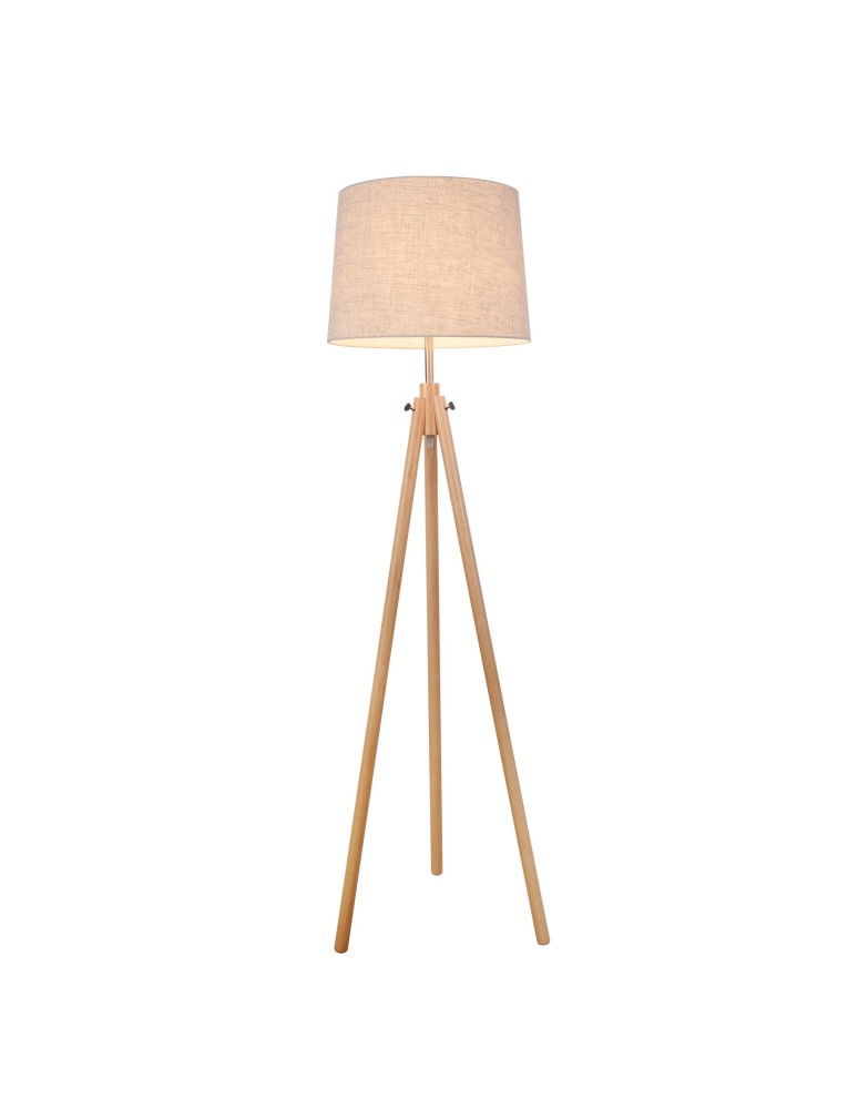 Tripod floor lamps - Maytoni Calvin 1xE27 60W floor lamp Z177-FL-01-BR brown - product kolory-swiatla.pl 1