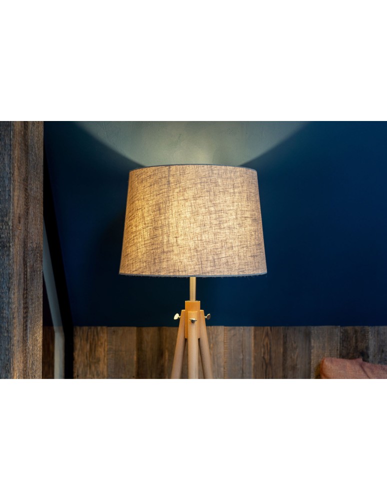 Tripod floor lamps - Maytoni Calvin 1xE27 60W floor lamp Z177-FL-01-BR brown - product kolory-swiatla.pl 3