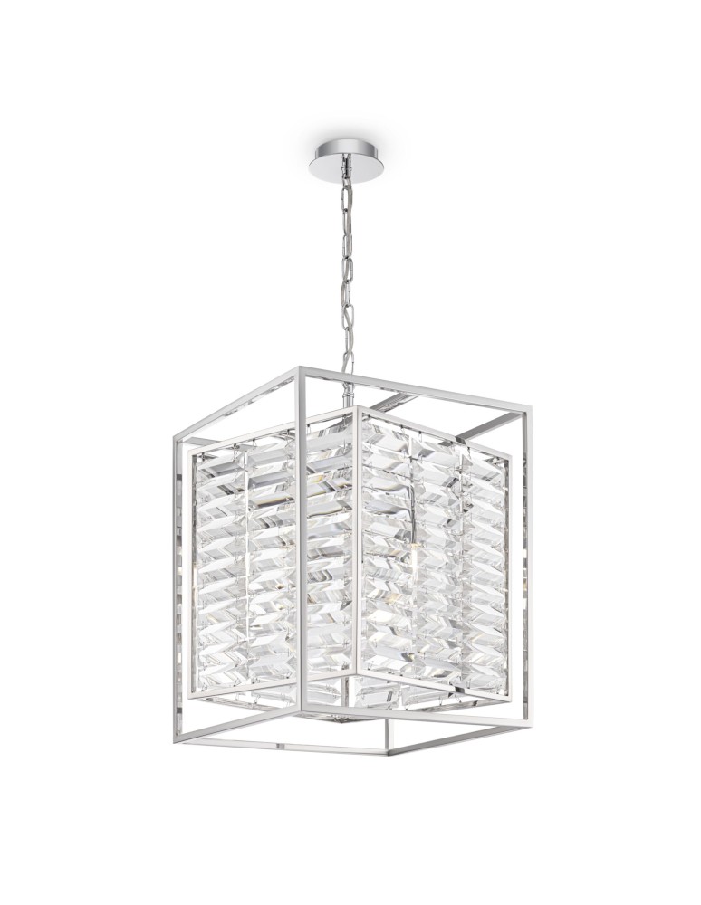 Hampton style pendant lamps - Maytoni Tening Pendant E14 4x60W Chrome MOD060PL-04CH - product kolory-swiatla.pl 1