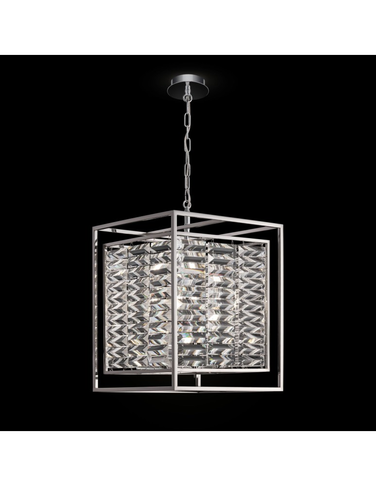 Hampton style pendant lamps - Maytoni Tening Pendant E14 4x60W Chrome MOD060PL-04CH - product kolory-swiatla.pl 2