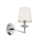 Wall lamps with lampshade - Maytoni Beira Wall Mounted E14 1x40W Nickel MOD064WL-01N - product 1
