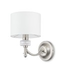 Wall lamps with lampshade - Maytoni Alicante 1xE14 40W wall lamp MOD014WL-01N nickel - product 1