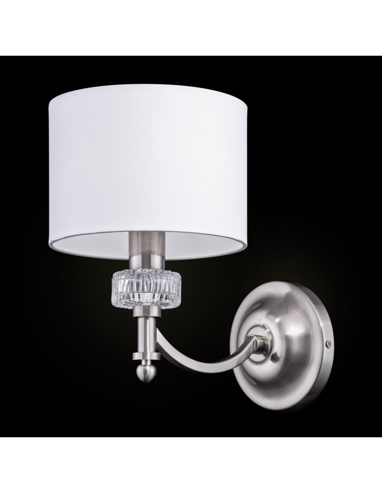 Wall lamps with lampshade - Maytoni Alicante 1xE14 40W wall lamp MOD014WL-01N nickel - product kolory-swiatla.pl 2