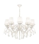 Chandelier with lampshade - Maytoni Grace 10xE14 40W chandelier ARM247-10-G white and gold - product 1