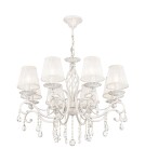 Chandelier with lampshade - Maytoni Grace 8xE14 40W chandelier ARM247-08-G white and gold - product 1