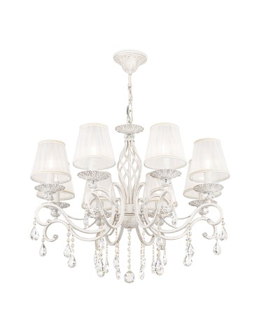 Maytoni Grace 8xE14 40W chandelier ARM247-08-G white and gold