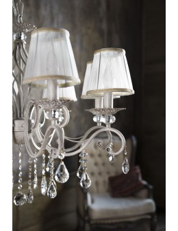 Maytoni Grace 8xE14 40W chandelier ARM247-08-G white and gold - product 2