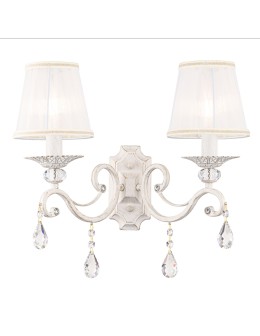 Maytoni Grace 2xE14 40W wall lamp ARM247-02-G white and gold