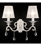 Wall lamps with lampshade - Maytoni Grace 2xE14 40W wall lamp ARM247-02-G white and gold - product 2