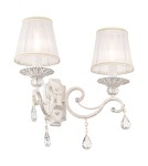 Wall lamps with lampshade - Maytoni Grace 2xE14 40W wall lamp ARM247-02-G white and gold - product 3