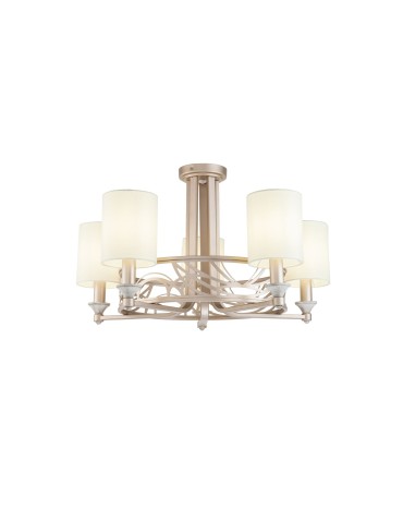 Maytoni Vittoria 5xE14 40W chandelier H004CL-05BG cream and gold