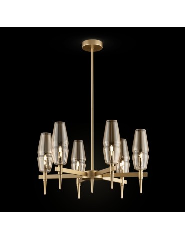 Maytoni Lita 6xG9 28W żyrandol H002PL-06G złoty mat - produkt 2
