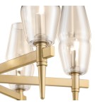 Maytoni Lita 6xG9 28W żyrandol H002PL-06G złoty mat