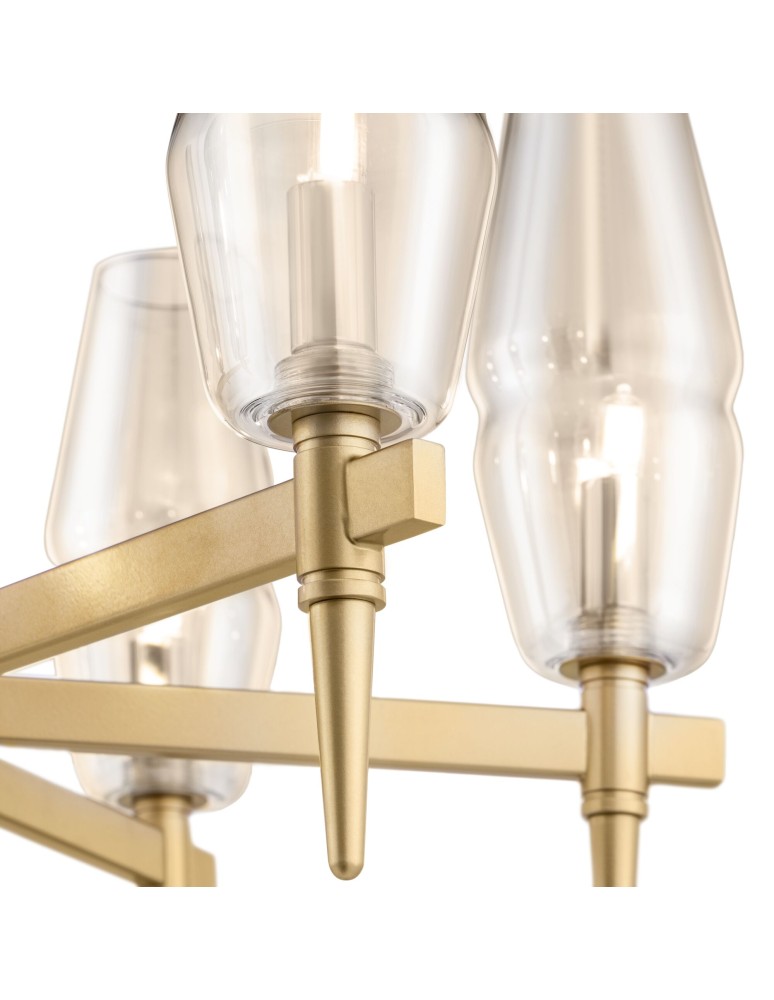 Maytoni Lita 6xG9 28W żyrandol H002PL-06G złoty mat