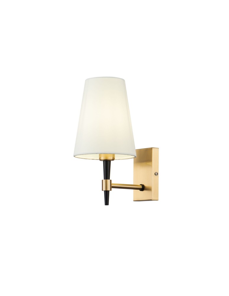 Wall lamps with lampshade - Maytoni Zaragoza 1xE14 40W wall lamp H001WL-01BS brass - product kolory-swiatla.pl 1