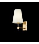 Wall lamps with lampshade - Maytoni Zaragoza 1xE14 40W wall lamp H001WL-01BS brass - product 2