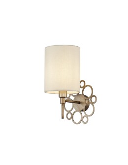 Maytoni Anna 1xE14 40W wall lamp H007WL-01G antique gold