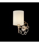 Wall lamps with lampshade - Maytoni Anna 1xE14 40W wall lamp H007WL-01G antique gold - product 2