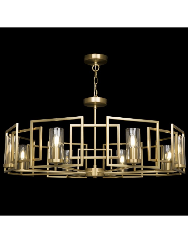 Modern chandeliers - Maytoni Bowi 8xE14 40W pendant H009PL-08G gold - product kolory-swiatla.pl 1